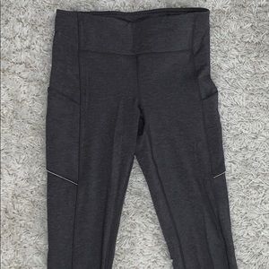 LULULEMON Fast and Free grey leggings